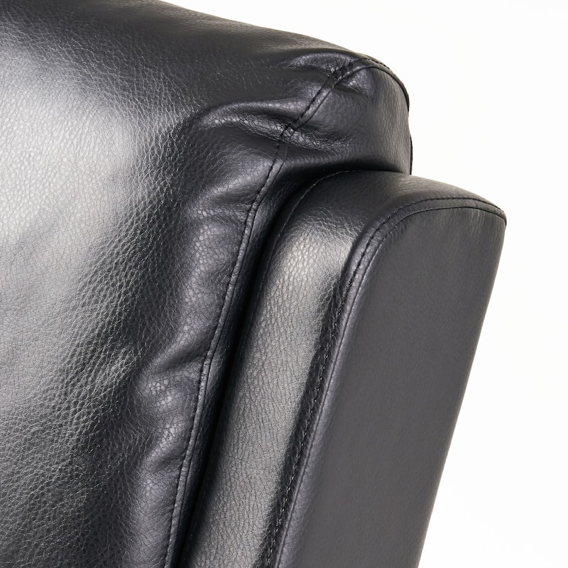 Haddan PU Leather Recliner Club Chair by Christopher Knight Home