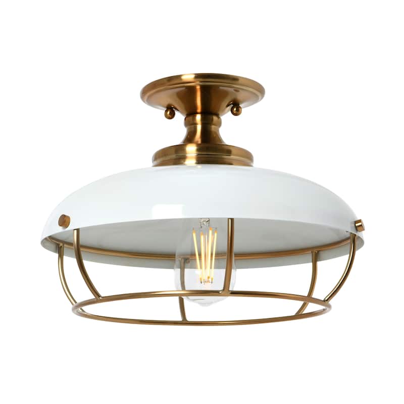 Robert Stevenson Lighting Presley - Semi-Flush Mount Ceiling Light - 13.0"L x 13.0"W x 9.0"H