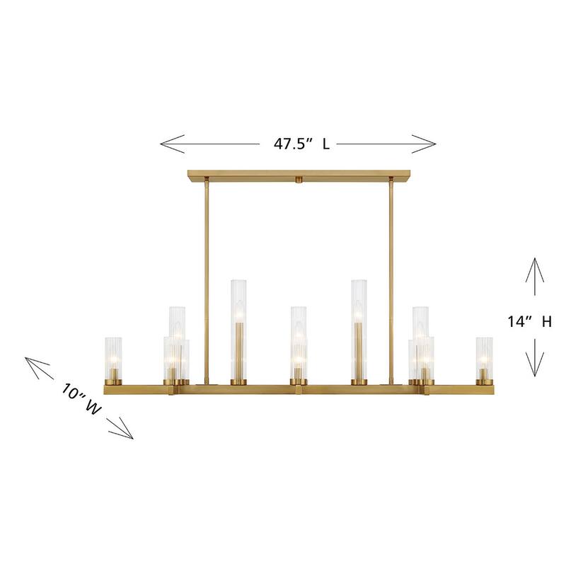 Savoy House 1-2636-13 Carina 13 Light 48" Wide Pillar Candle Linear