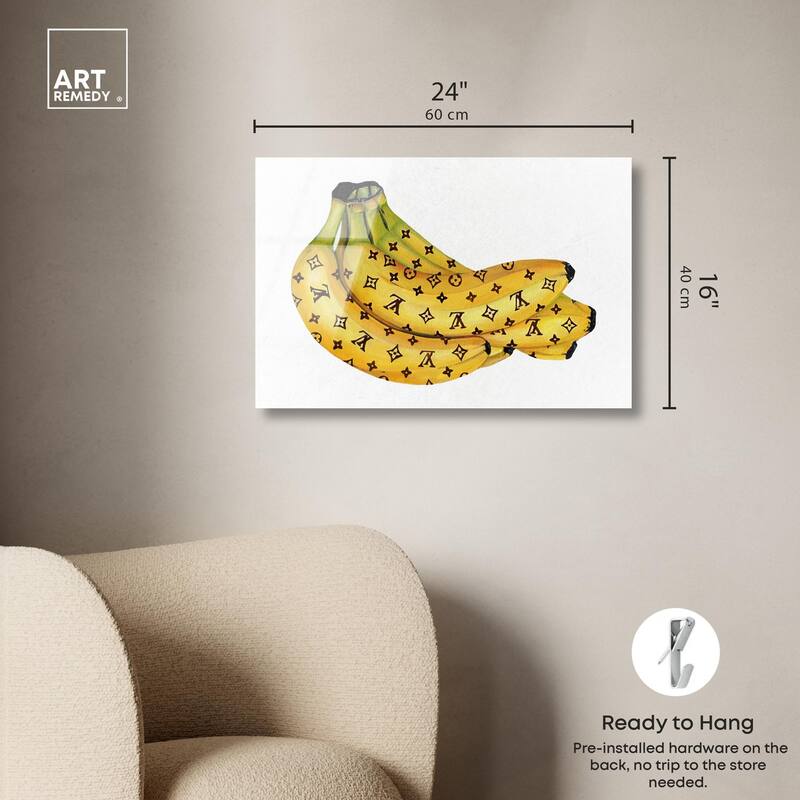 Fashion Bananas III Acrylic by Art Remedy, Ready to Hang