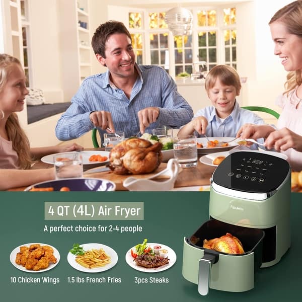 Air Fryer, 9 Smart Cooking Programs Compact 4QT Air Fryers, Shake