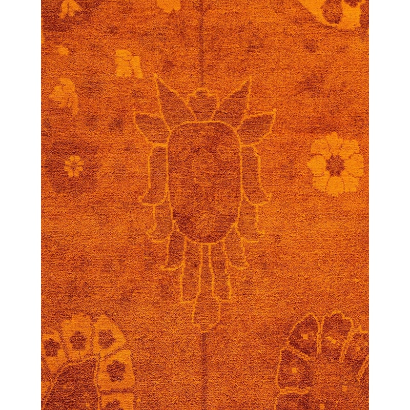 Fine Vibrance, One-of-a-Kind Hand-Knotted Area Rug - Gold, 8' 3" x 10' 3" - 8' 3" x 10' 3"