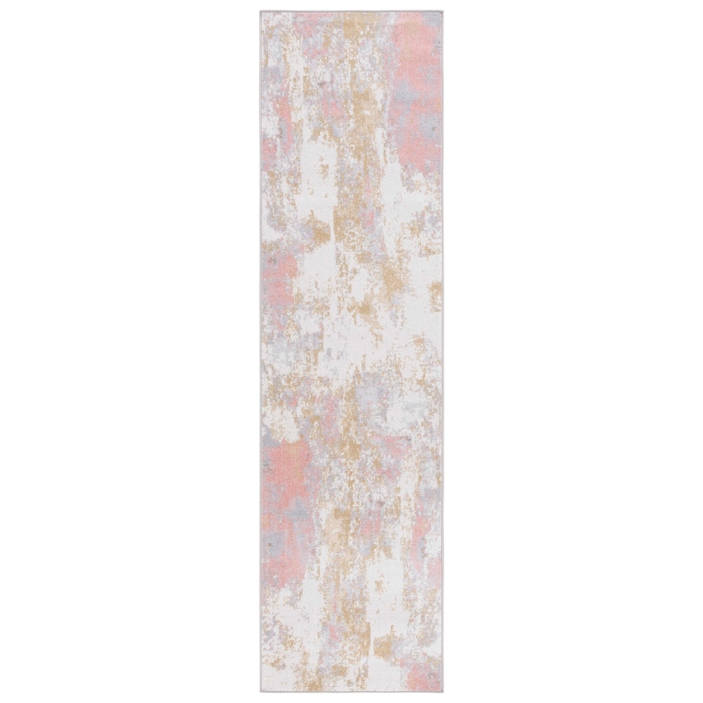 SAFAVIEH Bayside Machine Washable Drahusa Modern Abstract Rug