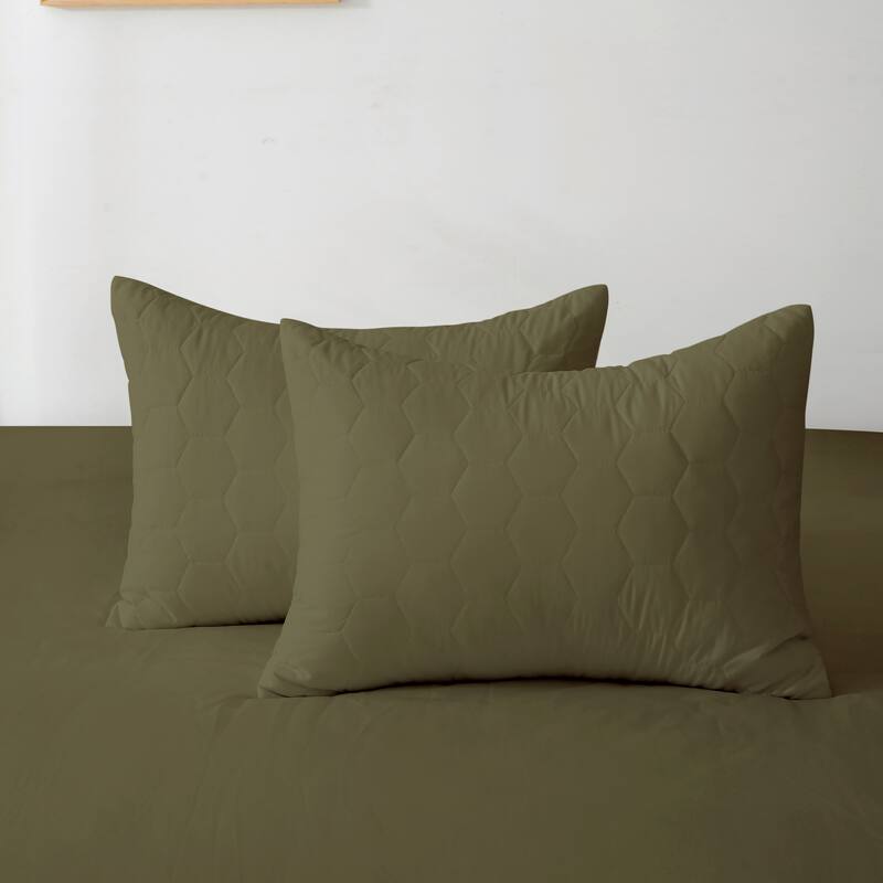 Better Style Home Microfiber Honeycomb Quilt Sets