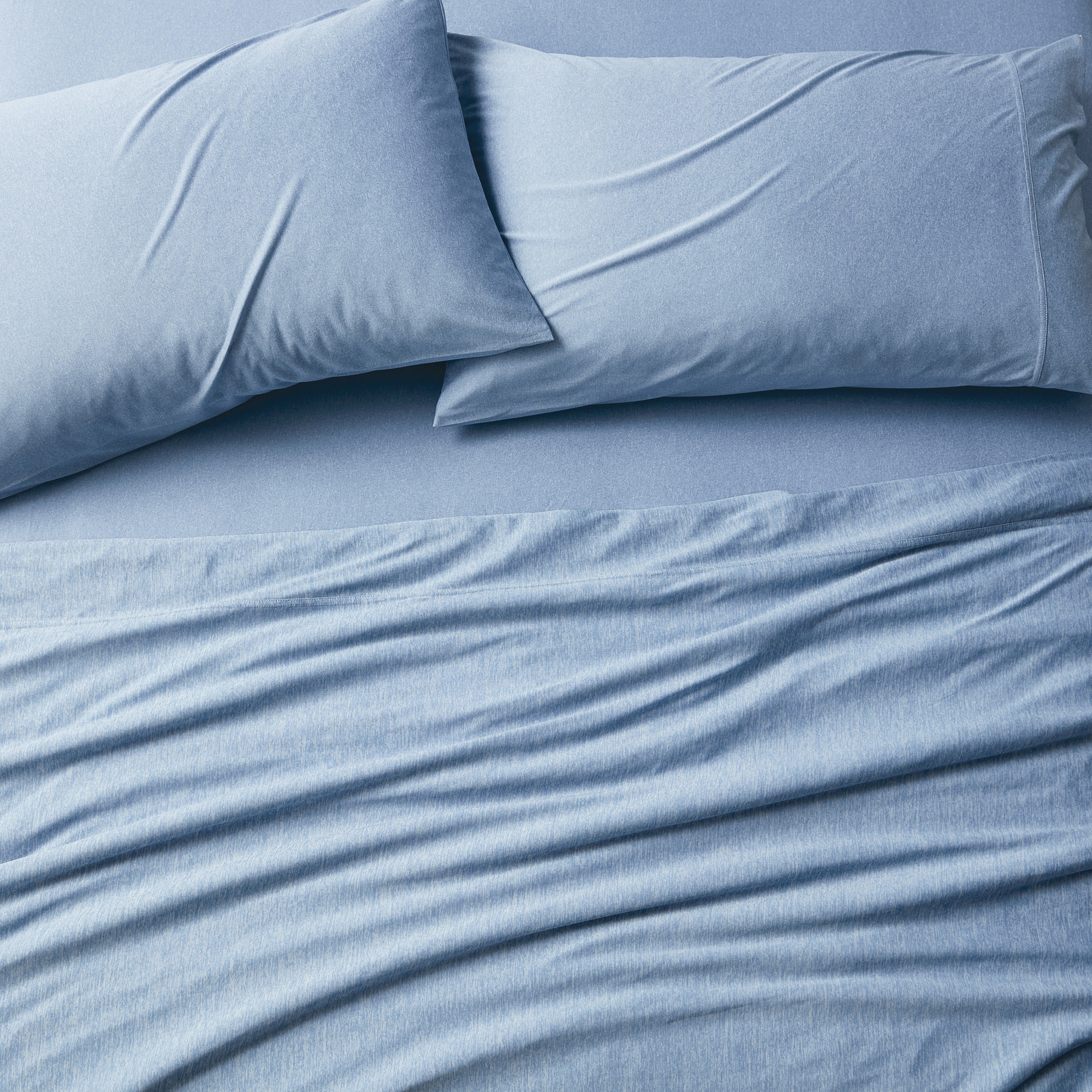 Brookstone Heathered Knit Wicking Sheet Set Bed Bath Beyond