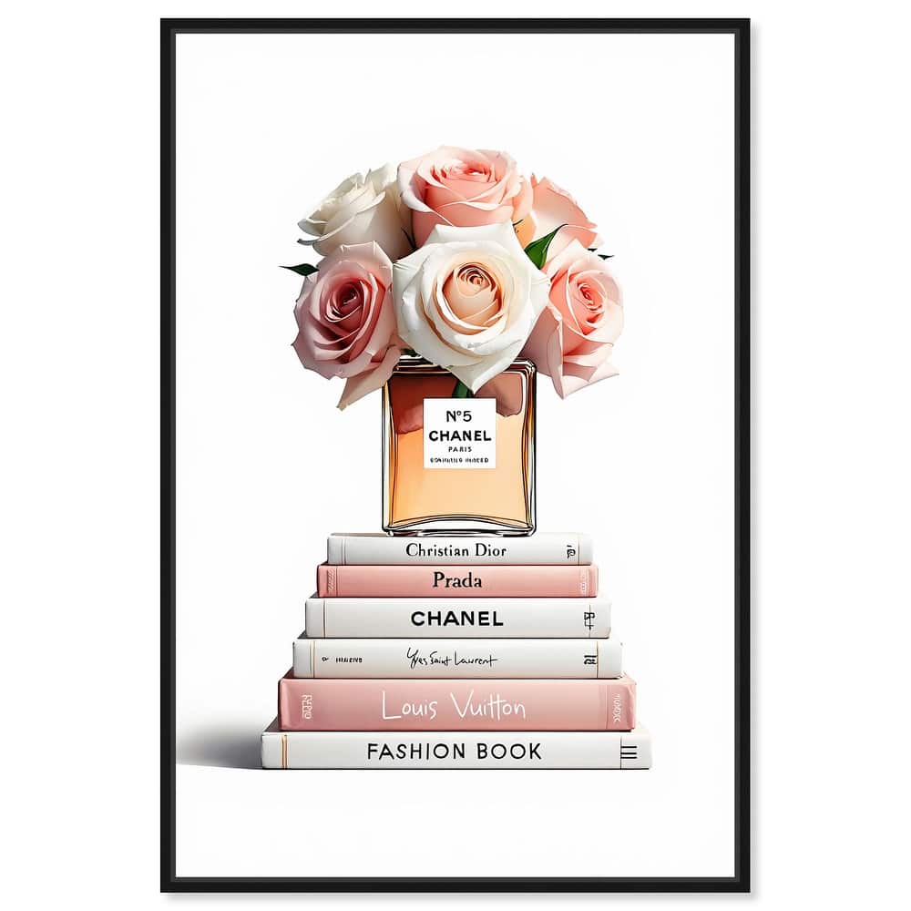 Rose Reads Rouge Canvas by Art Remedy