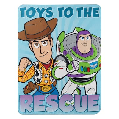 The Northwest Company TOY STORY 3 RESCUE FRIENDS FLEECE THROW 45X60, blue