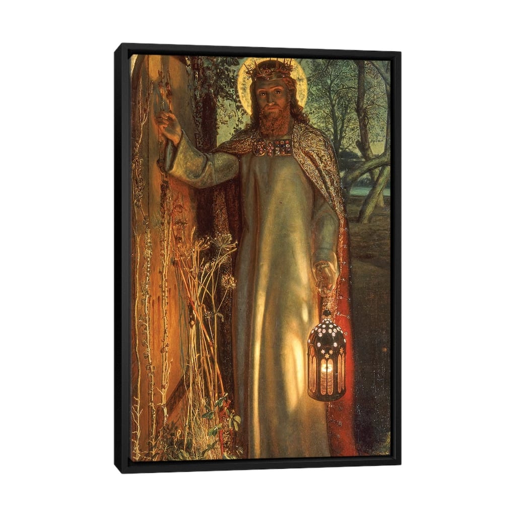 iCanvas "Light of the World, c.1851-53 " by William Holman Hunt Framed Canvas Print