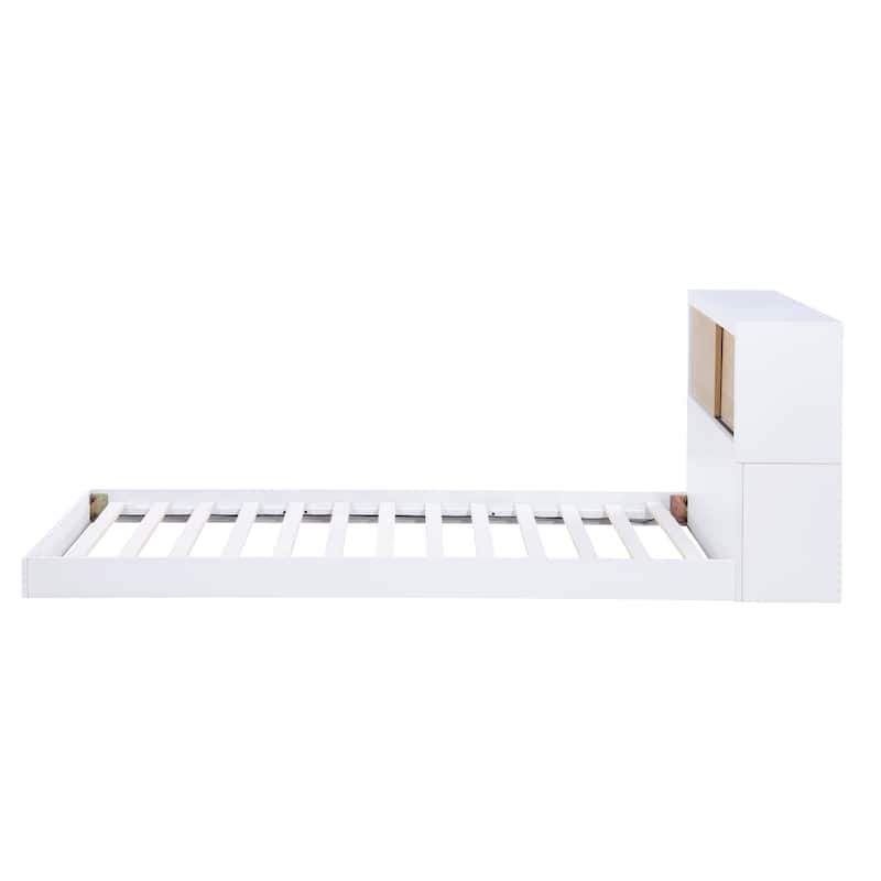 Lacey Bookcase Platform Bed, Twin