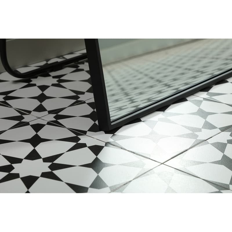 Indigo Home Metal Frame Rectangle Full Length Mirror 30x60 Inch