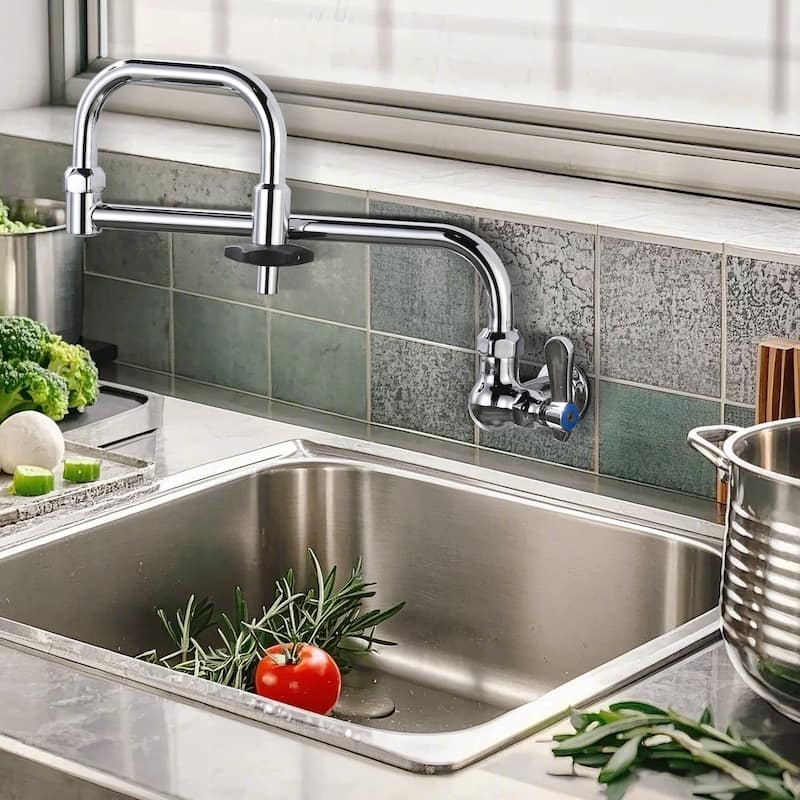 WOWOW Modern Single-Handle Wall-Mounted Filler Faucet