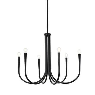 Elegant Lighting LD722D30 Layne 6 Light 30" Wide Taper Candle Style