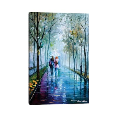 iCanvas "Foggy Stroll" by Leonid Afremov Canvas Print
