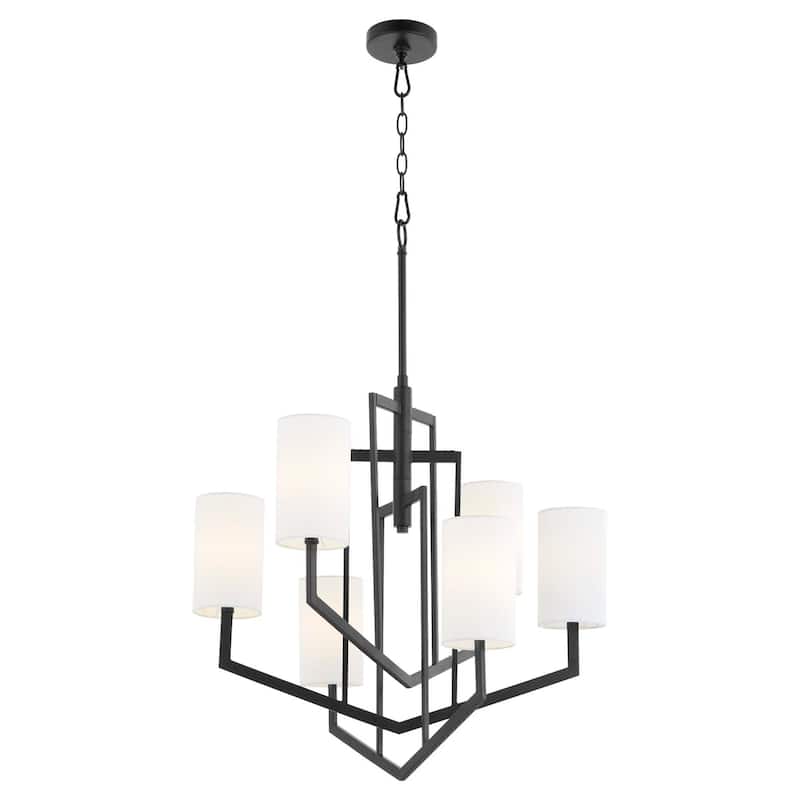 Quorum International 6078-6 Bolivar 6 Light 28" Wide Chandelier
