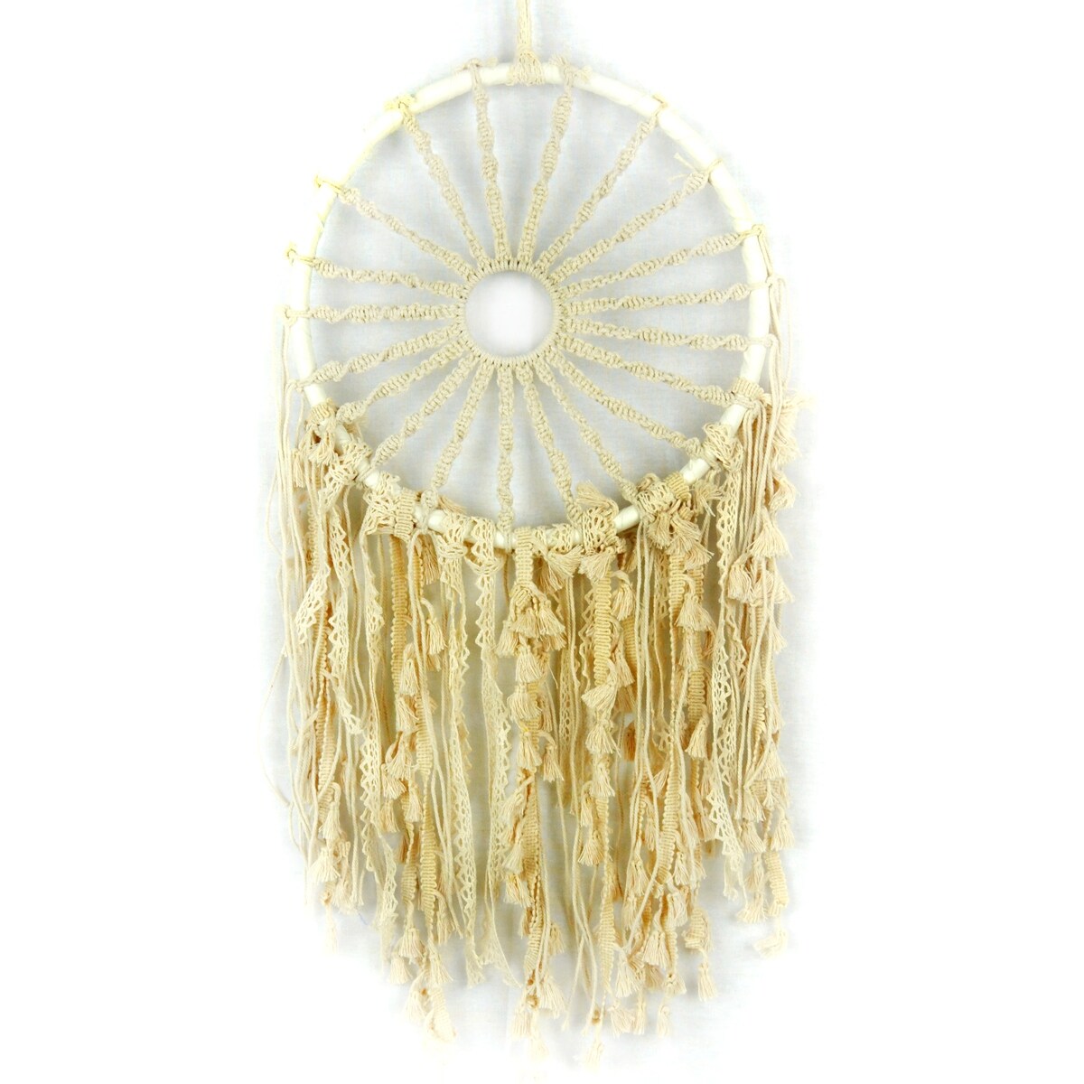 Shop 29 Ivory Hanging Macrame Ring With Braided Sun N A Free