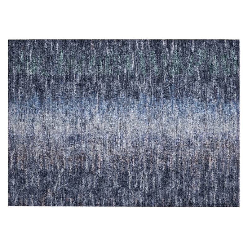 Machine Washable Indoor/ Outdoor Contemporary Ombre Chantille Rug