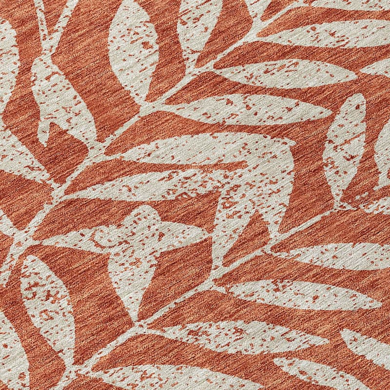 Machine Washable Indoor/ Outdoor Chantille Palm Rug