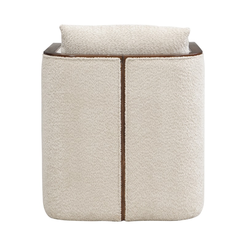 Christopher Knight Home Kest Rubberwood Fabric Dining Chair with Oversized Upholstered Comfort