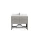 preview thumbnail 119 of 128, Willow Collections 42 x 22 Parker Single Bowl Sink Bathroom Vanity with 2 in Quartz 2" Empira - Elephant Skin Gray