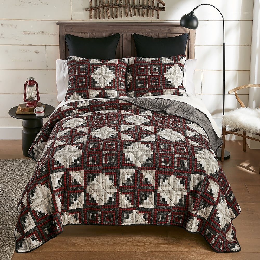 Donna Sharp Log Cabin Star Cotton Quilt Collection