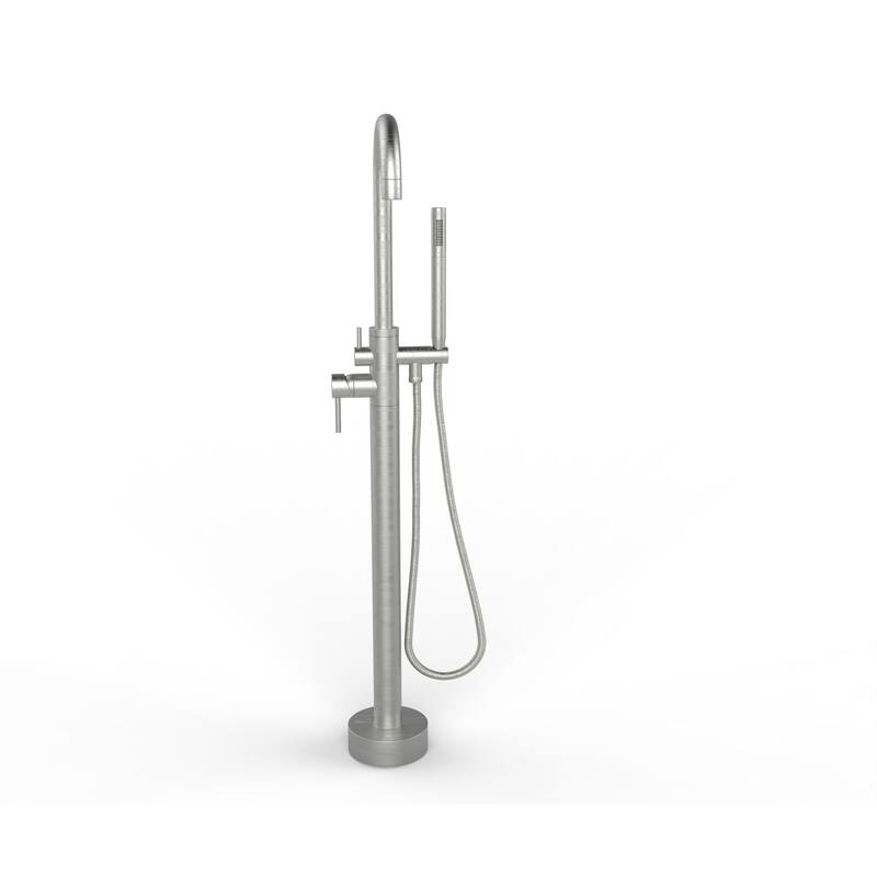 Neptune Single Handle Floor Mounted Gooseneck Freestanding Tub Filler