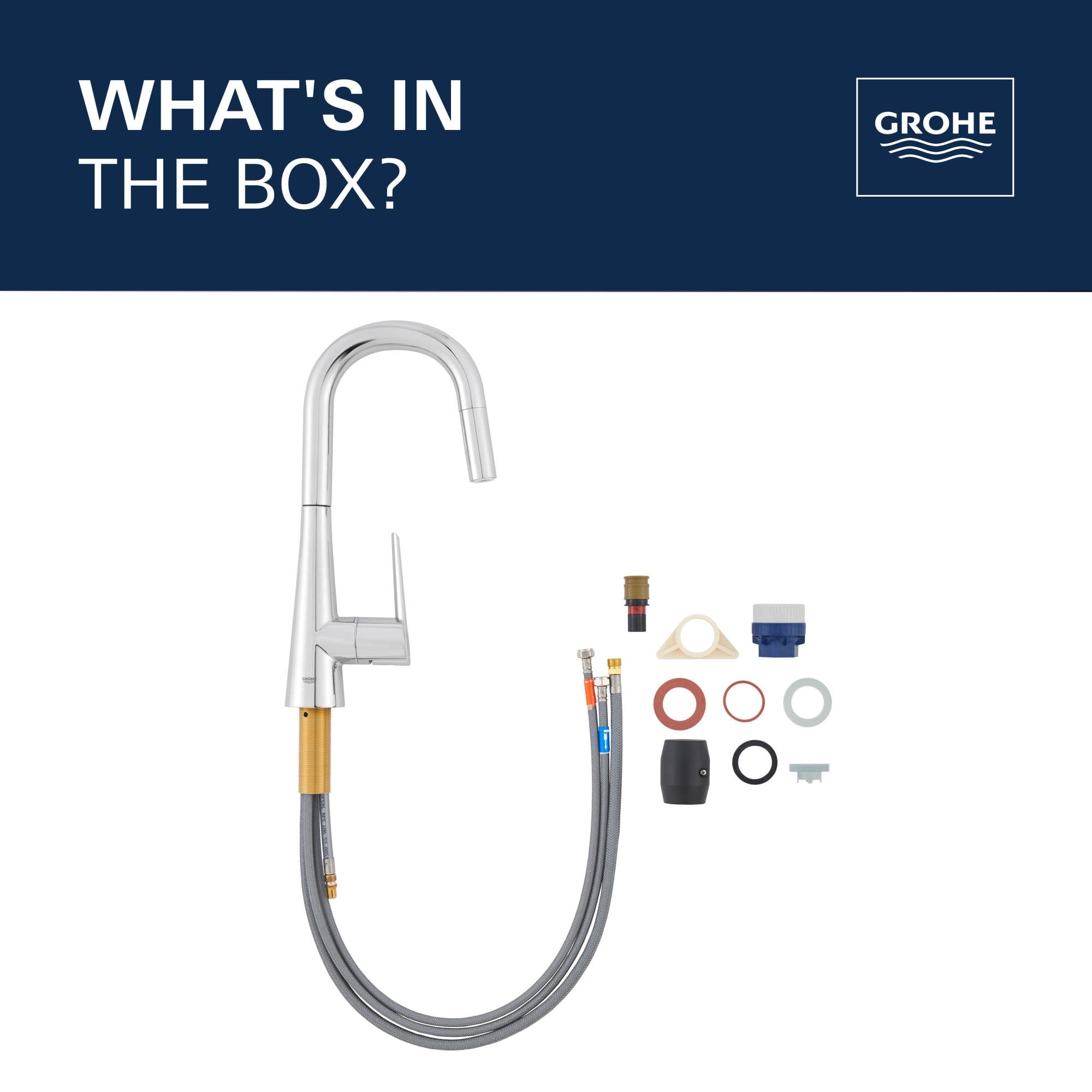 Grohe Zedra 1.75 GPM Single Hole Pull Down Bar Faucet with