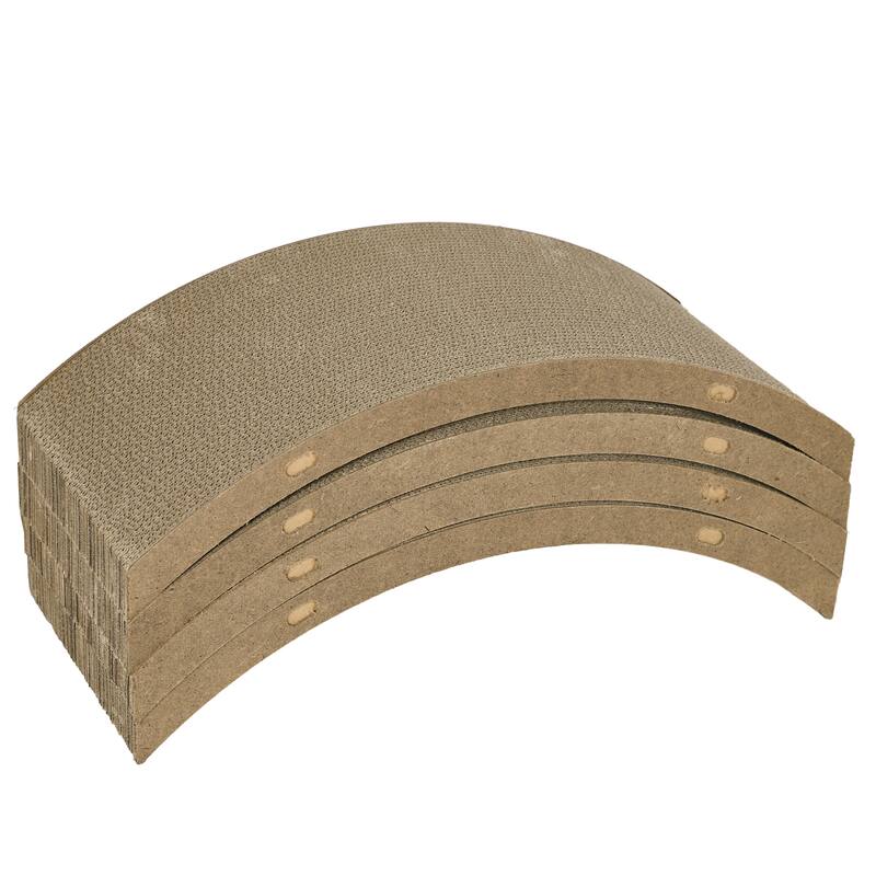 Cat Scratching Board,4 Pack Cat Scratcher for Indoor Cats, Reversible Cat Scratching Post Replacement for Cat Wheel