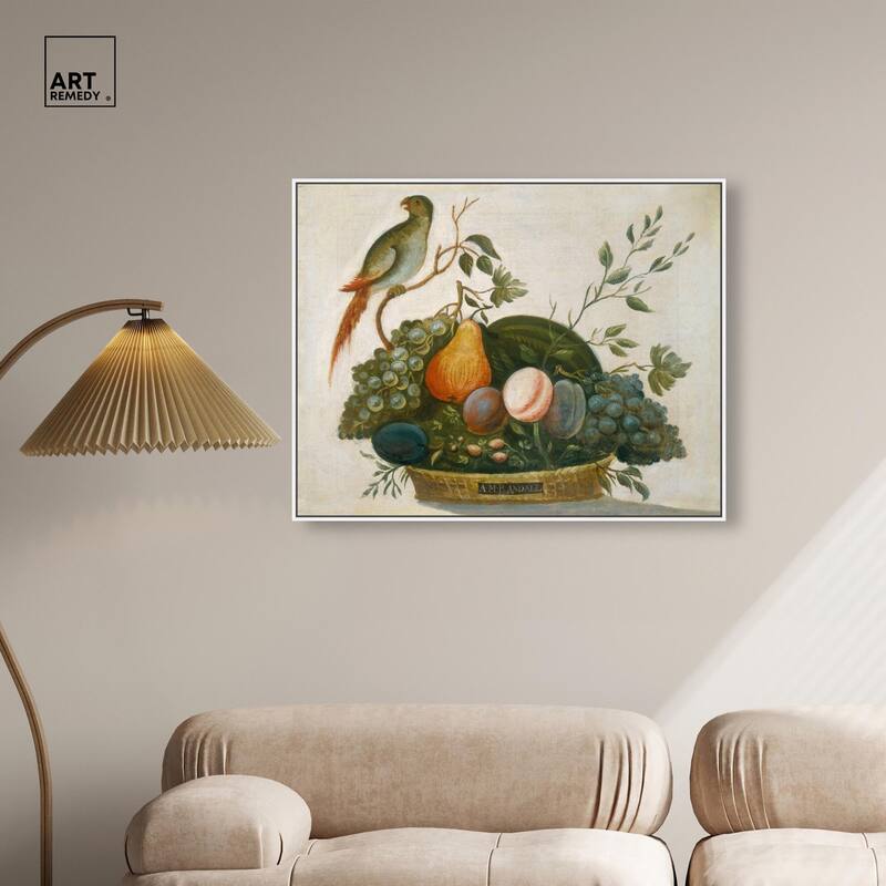 Randall Fruit with Parrot 1777 Canvas by Art Remedy
