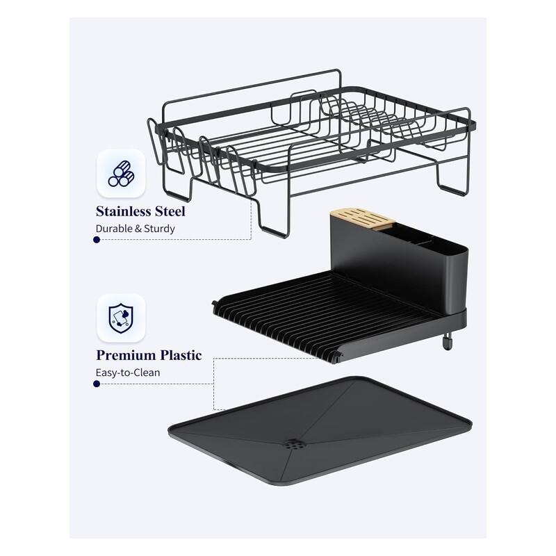 Large Dish Drying Rack - Extendable Dish Rack