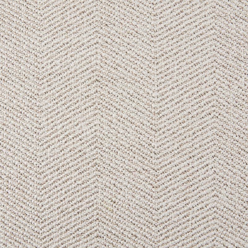 Roomfitters 41-Inch High Back Parsons Dining Chair (Set of 2), Beige Upholstery with Tailored Skirt and Bronze Nailhead Trim