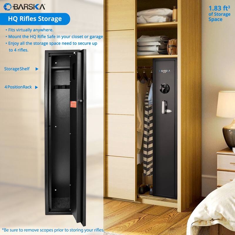 1.83 Cu Ft Biometric Keypad Rifle Safe