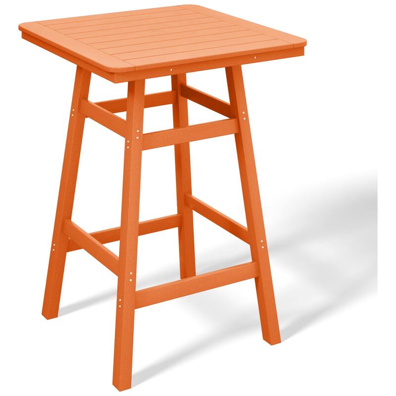 Laguna Hdpe All Weather Outdoor Patio 30" Square Bar Table