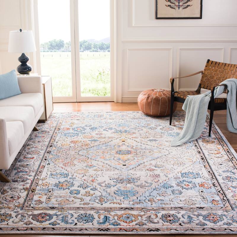 SAFAVIEH Bristol Sigurlina Vintage Oriental Polyester Rug - 4' x 6' - Cream/Beige