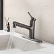 preview thumbnail 7 of 27, 7.8" H Single-Handle Bathroom Sink Faucets with Pull Out Sprayer, Single Hole Vessel Faucet With Deck Plate