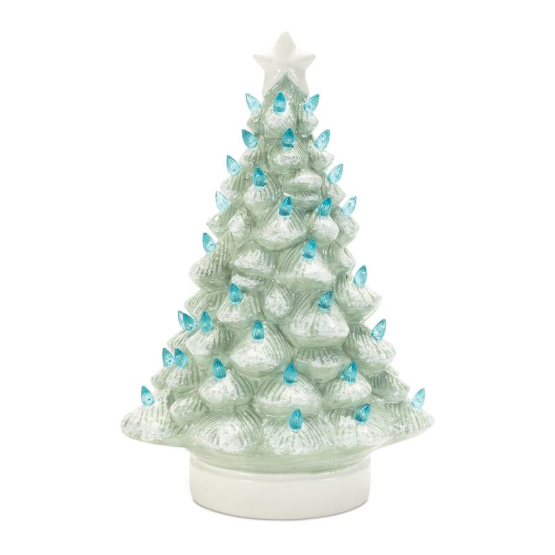 LED Ceramic Christmas Tree (Set of 2) - N/A