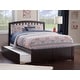 preview thumbnail 1 of 48, Richmond Full Solid Wood Platform Bed with Footboard & Full Trundle Espresso