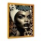 preview thumbnail 2 of 6, Designart "Classy Portrait Of Elegant African Lady X" African American Framed Art Print