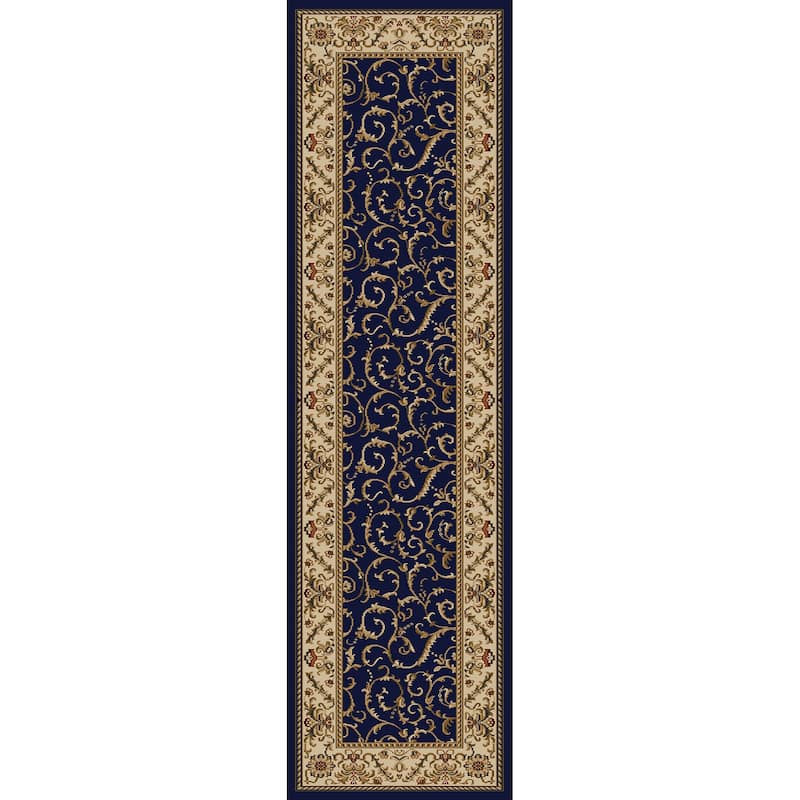 Admire Home Living Amalfi Transitional Scroll Pattern Area Rug