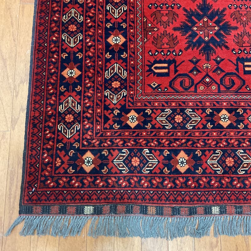HERAT ORIENTAL Handmade Khall Mohammadi Wool Rug - 4'9" x 6'7"