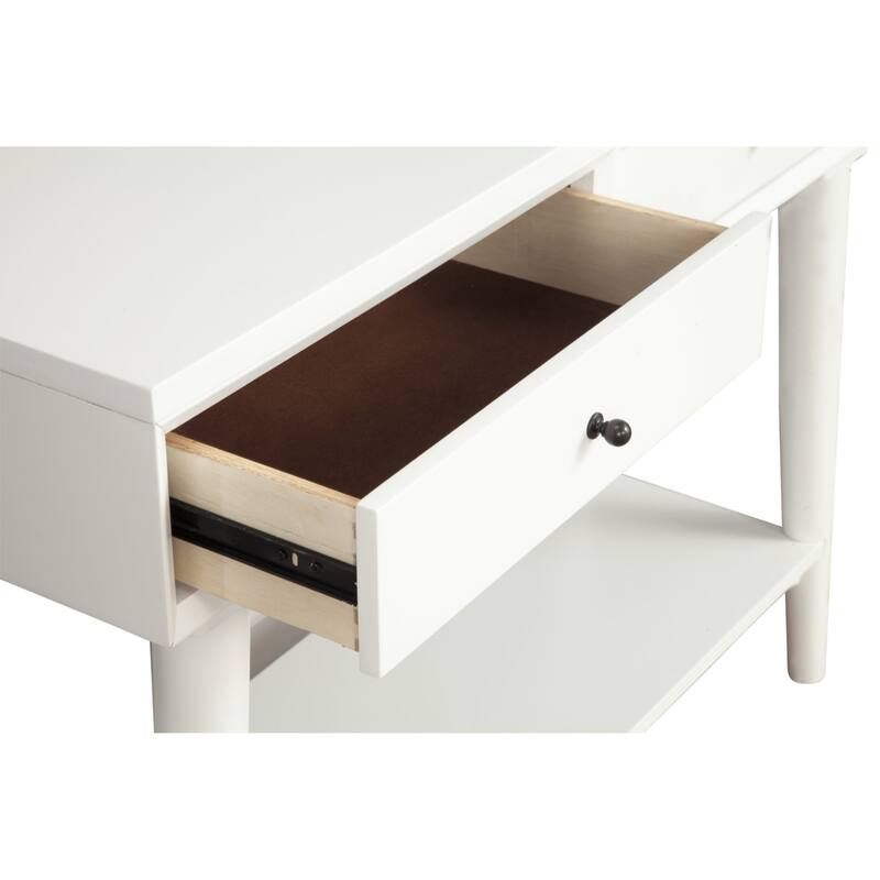 Solid Wood Console Table with Drawers and Floor Shelf - 42” L x 14” W x 33” H