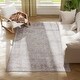 preview thumbnail 1 of 7, HOMCOM Area Rug 4x6, Machine Washable Rug, Non-Slip Traditional Flower Print Floor Cover Foldable Carpet for Living Room - 3'6" Cream/Onyx - 3'6" - Square