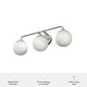 preview thumbnail 7 of 13, Hunter Hepburn 3 Light Vanity Wall Light, Damp-Rated - Vintage, Mid-Century Modern, Glam