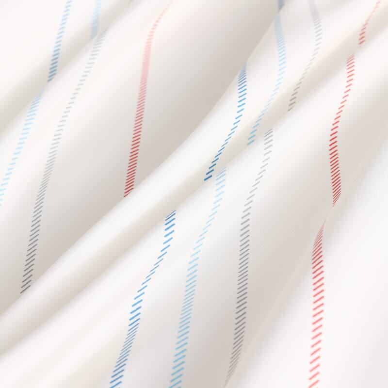 Year-Round Printed Stripe Microfiber Comforter Set