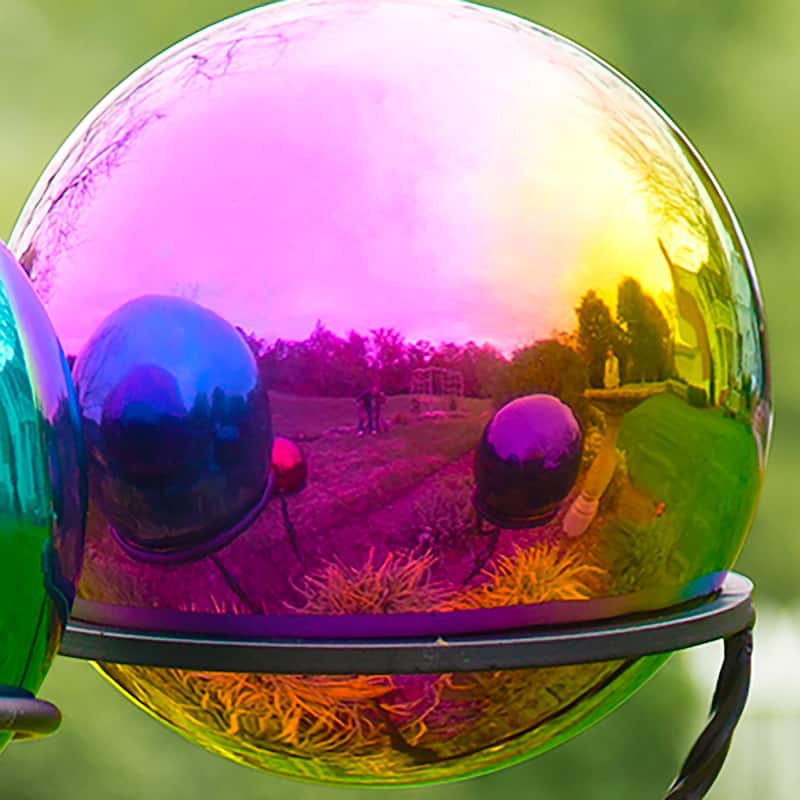 Stainless Steel Gazing Ball - Multi-Color