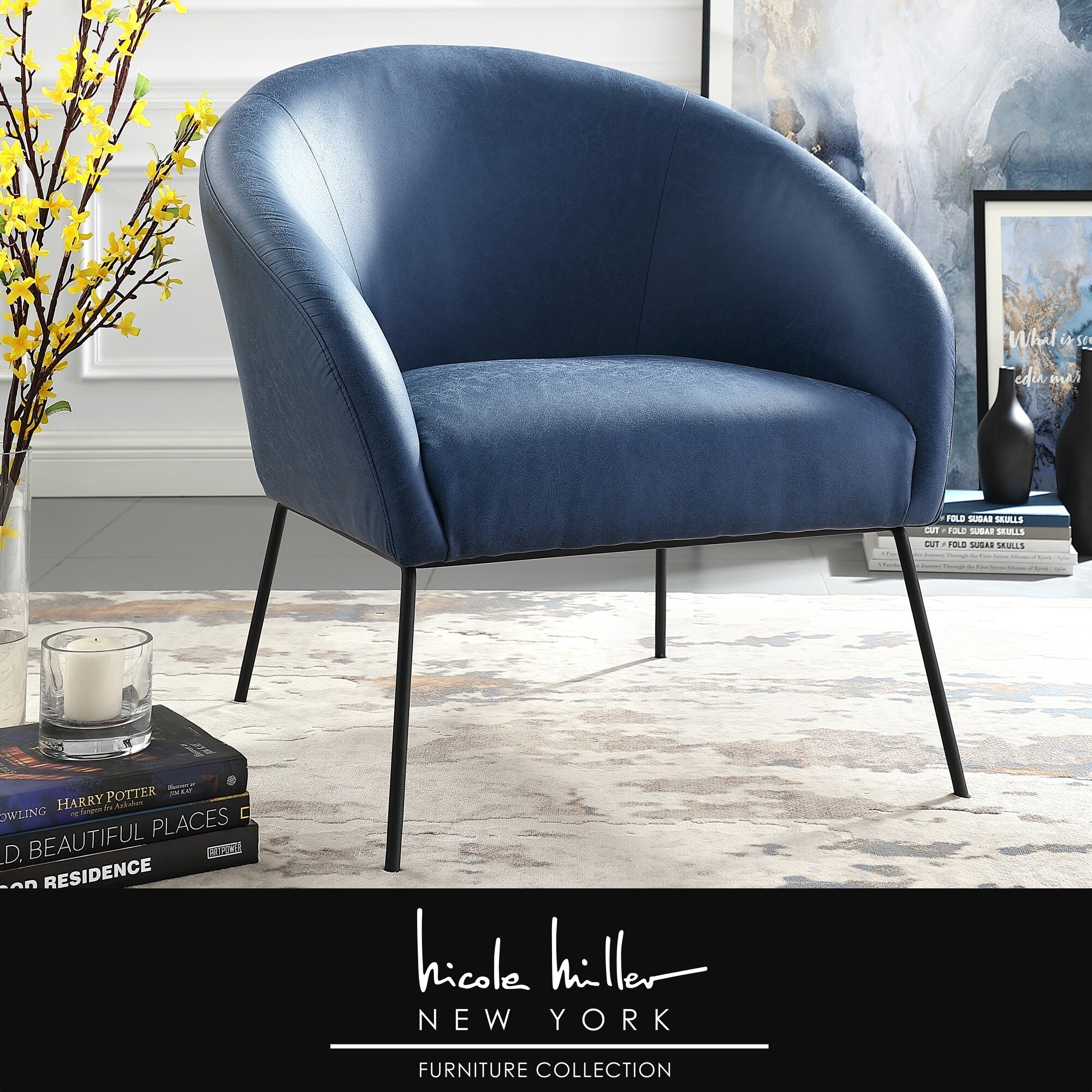 Nicole Miller Van Glam Accent Chair On Sale Bed Bath Beyond