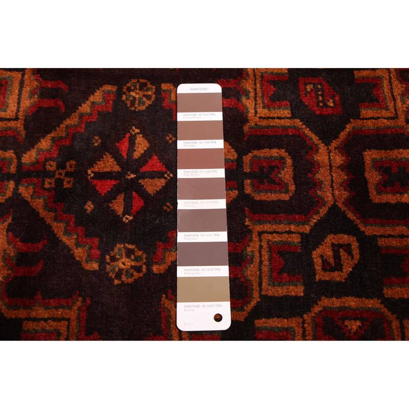 ECARPETGALLERY Hand-knotted Teimani Dark Brown Wool Rug - 3'10 x 5'11