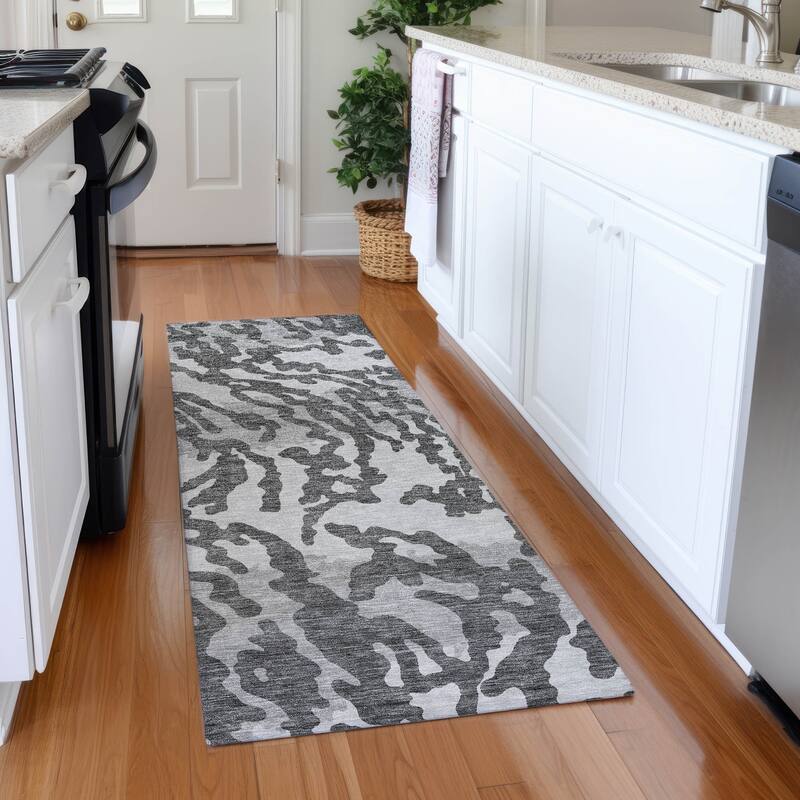 Premium Washable Super Soft Modern Tiger Mayfield Rug - Gray - 2'3" x 7'6"