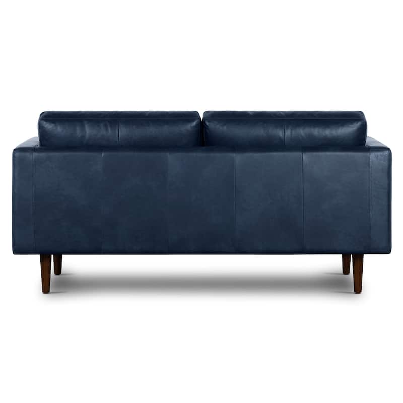 Poly & Bark Napa 72" Apartment Sofa - Full Grain Genuine Italian Leather
