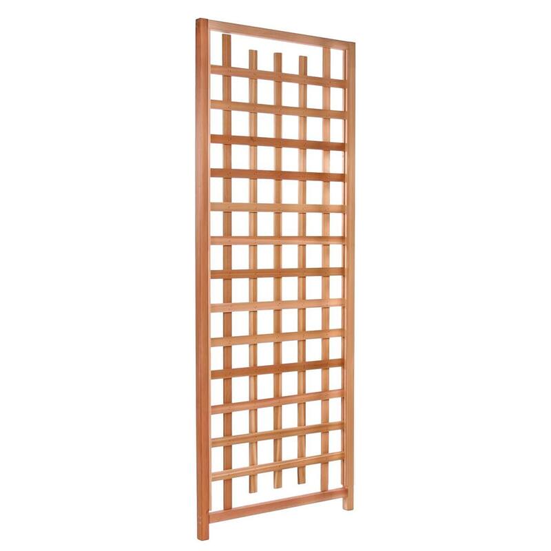 All Things Cedar 84"x33" Outdoor Single Trellis Handcrafted for Climbing Plants - 14