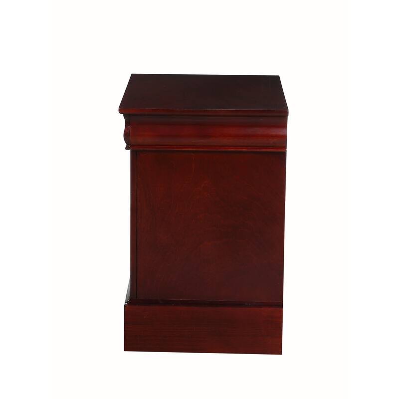 Wooden Nightstand with 2 Drawers